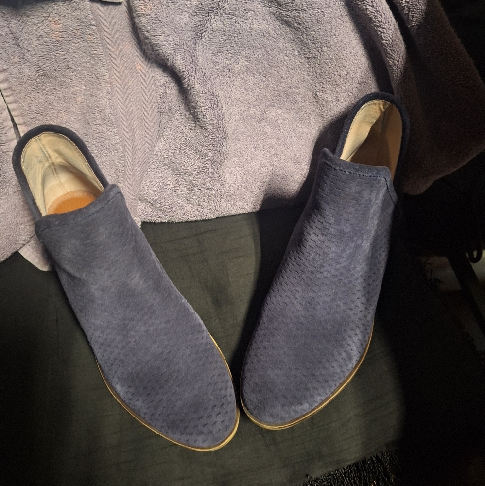 Women's Blue Suede Booties by Lucky Brand**